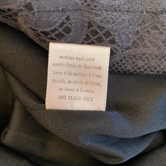 Very J Black Satin Lace Embossed Shorts Medium - Picture 5 of 10